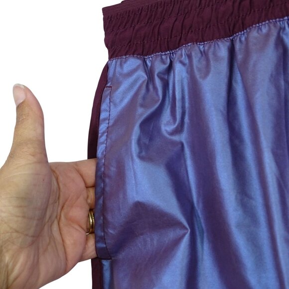 Avia Athletic Running Shorts Women Size M 8-10 Purple Red Polyester with Liner - Picture 2 of 7